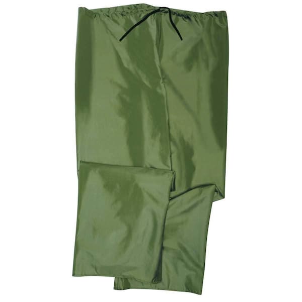 Rain Pants, Nylon, Green, Size L